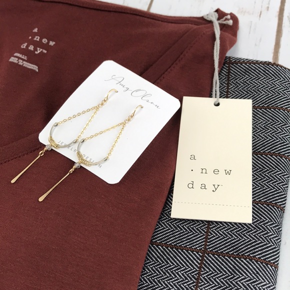 ✨ A New Day Soft Brown/Rust Long Sleeve Shirt - Picture 6 of 8